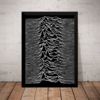 Quadro Joy Division Unknown Pleasures Poster Moldurado