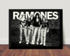 Quadro Ramones Banda Punk Rock Arte Poster Moldurado