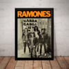 Quadro Banda Ramones Punk Rock Foto Arte Poster Moldurado