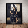 Quadro Decorativo Amy Winehouse Arte Poster Moldurado
