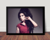 Quadro Amy Winehouse Musica Foto Poster Moldurado