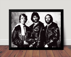 Quadro Banda Bee Gees Foto Poster Com Moldura