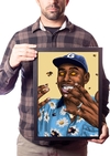 Quadro  Flower Boy Tyler, The Creator Arte Poster Moldurado