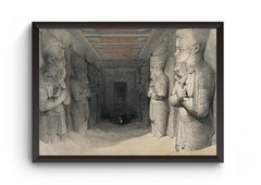 Quadro Interior do templo de Abu Simbel Poster Moldurado
