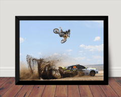 Quadro Decorativo Freestyle Motocross Carro Rally Drifting