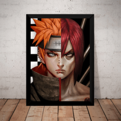 Quadro Anime Naruto Shippuden Pain Split Geek Arte