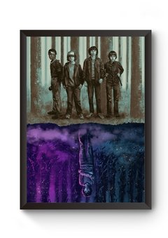 Quadro Arte Stranger Things Poster Moldurado