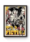 Quadro Arte Pulp Fiction Poster Moldurado