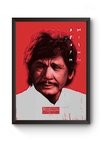 Quadro Arte Charles Bronson Poster Moldurado