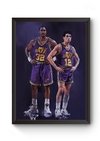 Quadro Arte NBA Utah Jazz Poster Moldurado