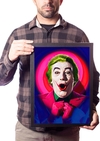 Lindo Quadro Coringa Retrô Poster Moldurado