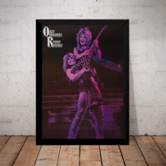 Poster Com Moldura Ozzy Osbourne & Randy Rhoads Quadro