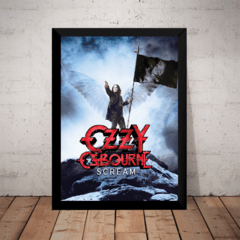 Poster Com Moldura Decorativo Ozzy Osbourne Quadro