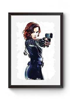 Quadro Arte Scarlett Johansson Viúva Negra Poster