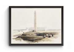 Quadro Egito Obelisco de Alexandria Poster Moldurado