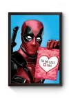 Quadro Arte Filme Deadpool Poster Moldurado