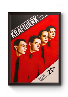 Quadro Música Eletrônica Banda Kraftwerk Poster Moldurado