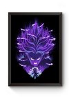 Quadro Arte Simplista Dragon Ball Z Trunks Poster Moldurado