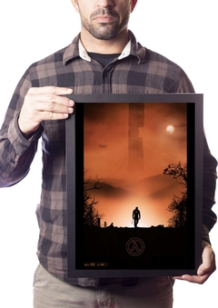 Poster com Moldura A3 Arte Minimalista Half Life 2