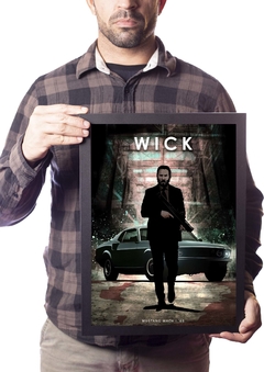 Poster com Moldura A3 Car Legends John Wick