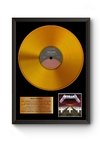 Quadro Disco de ouro Master of Puppets Poster Moldurado