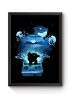 Quadro Game Pokemon Blastoise Poster Moldurado