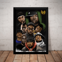 Quadro Wu Tang Clan Rap Cultura Hip Hop Arte