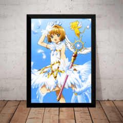 Quadro Anime Cardcaptor Sakura Nerd Poster Moldurado