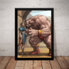 Quadro Chun Li Vs Zangief Game Arte Street Fighter