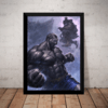 Quadro Sagat Vs Akuma Game Arte Street Fighter