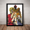 Quadro Anime Street Fighter Gamer Arte Poster Moldura