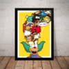 Quadro palhaço Krusty Simpsons Arte decoração 42x29cm