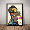 Quadro Os Simpsons Homer Arte Poster Moldurado