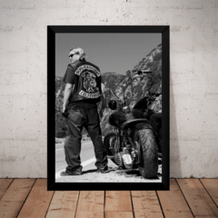 Quadro Sons Of Anarchy Jax Teller Foto Poster Moldurado