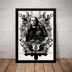 Quadro Arte Sons Of Anarchy Jax Teller Poster Com Moldura