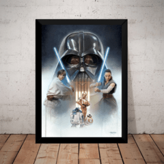 Quadro Decorativo Jedi Stars Wars Darth Vader Arte