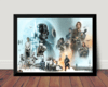 Quadro Decorativo Stars Wars Desenho Artistico