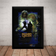 Quadro Stars Wars Vi Retro Vitage O Retorno De Jedi Cartaz