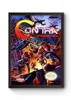 Quadro Capa Contra Force Nintendinho Poster Moldurado