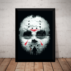 Quadro Jason Sexta Feira 13 Filme Terror Arte