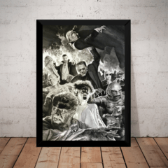 Quadro Decorativo Monstro Dracula Terror Arte De Alex Ross