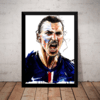 Quadro Decorativo Arte Zlatan Ibrahimovic Futebol