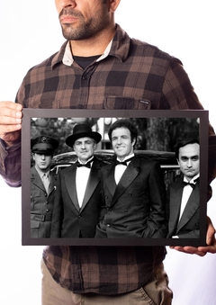 Quadro Poderoso Chefão Don Vito & irmãos Corleone