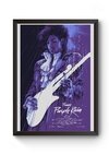 Quadro Arte Prince Purple Rain Poster Moldurado