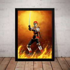 Quadro Decorativo Ninja Jiraya Serie Arte 42x29cm