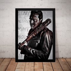 Quadro Decorativo Arte The Walking Dead Negan vilão