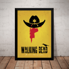 Quadro Decorativo Simplista The Walking Dead Carl Morreu?