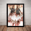 Poster Moldura The Walking Dead Rick Vs Negan Quadro Zumbi