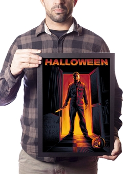 Poster Com Moldura A3 Filme Halloween