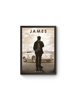 Poster Moldurado Car Legends James Dean Quadro